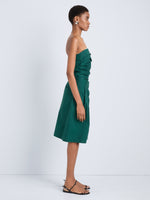 Proenza Schouler Side full length image of model wearing Clio Short in Poplin in Spruce