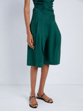Proenza Schouler Detail image of model wearing Clio Short in Poplin in Spruce