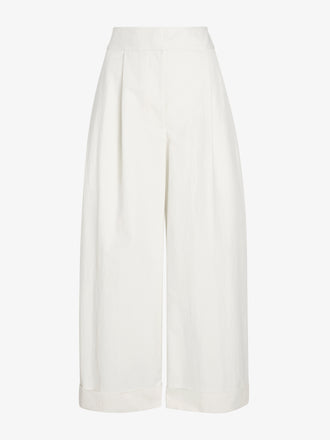 Proenza Schouler Still Life image of Talla Pant in Washed Cotton in Alabaster