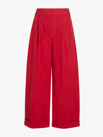 Proenza Schouler Still Life image of Talla Pant in Washed Cotton in Brick