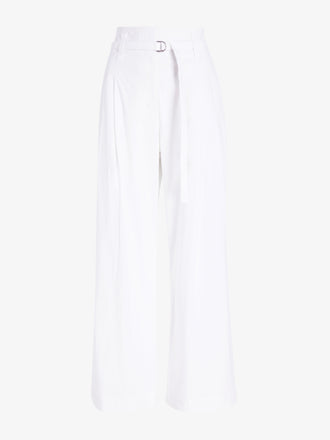 Proenza Schouler Still Life image of Cropped Raver Pant in Poplin in White