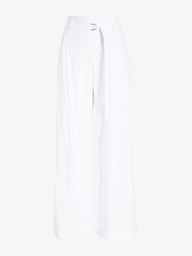 Proenza Schouler Still Life image of Cropped Raver Pant in Poplin in White
