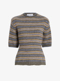 Proenza Schouler Still Life image of Dana Sweater in Stripe Knit in Willow Stripe