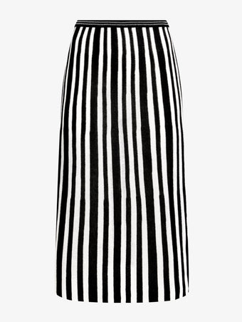 Proenza Schouler Still Life image of Isley Skirt in Cotton Rib in Black Off White