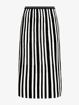 Proenza Schouler Still Life image of Isley Skirt in Cotton Rib in Black Off White