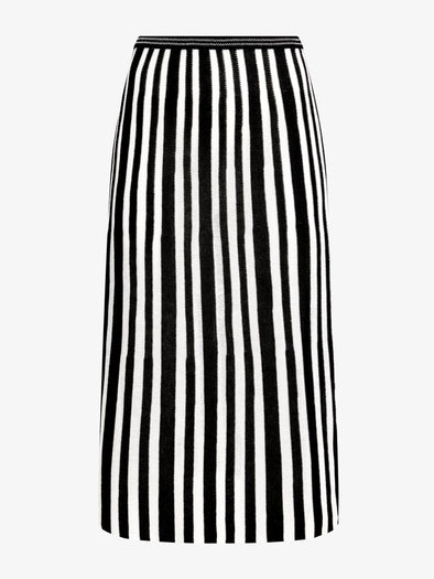 Proenza Schouler Still Life image of Isley Skirt in Cotton Rib in Black Off White