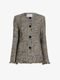 Proenza Schouler Still Life image of Aurelia Jacket in Tweed in Black White