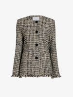 Proenza Schouler Still Life image of Aurelia Jacket in Tweed in Black White