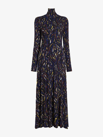 Proenza Schouler Still Life image of Mabel Dress in Jersey in Navy Black Multi