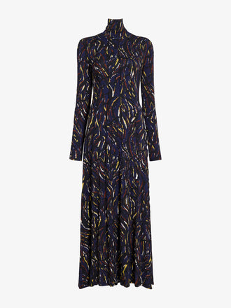 Proenza Schouler Still Life image of Mabel Dress in Jersey in Navy Black Multi