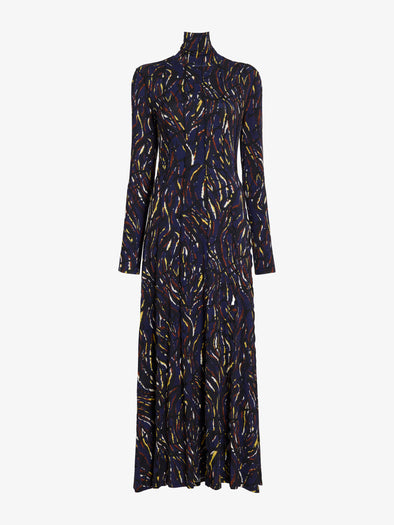 Proenza Schouler Still Life image of Mabel Dress in Jersey in Navy Black Multi