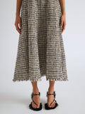 Proenza Schouler Front full length image of model wearing Mimi Dress in Crepe Jersey in Sea