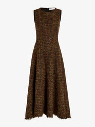 Proenza Schouler Still Life image of Beatrix Dress in Tweed in Henna Multi