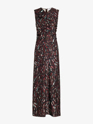 Proenza Schouler Still Life image of Clem Dress in Printed Soft Twill in Coffee Multi