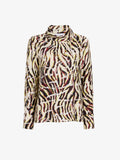 Proenza Schouler Still Life image of Ansel Top in Printed SoftTwill in Acid Multi