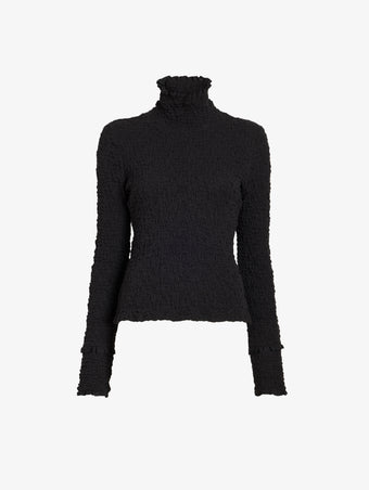 Proenza Schouler Still Life image of Harriet Top in Jersey Jacquard in Black