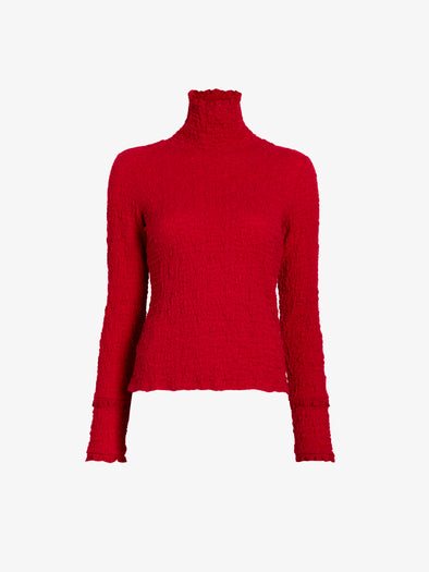 Proenza Schouler Still Life image of Harriet Top in Jersey Jacquard in Red
