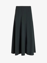 Proenza Schouler Still Life image of Heidi Skirt in Stretch Cotton in Dark Green