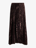 Proenza Schouler Still Life image of Daphne Skirt in Crushed Velvet in Coffee