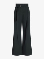 Proenza Schouler Still Life image of Raver Pant in Stretch Cotton in Dark Green