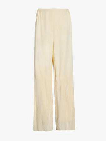 Proenza Schouler Still Life image of Meadow Pant in Crushed Velvet in Pale Yellow