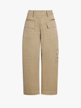 Proenza Schouler Still Life image of Talla Pant in Cotton Twill in Wood