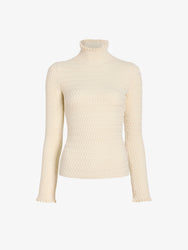 Proenza Schouler Still Life image of Juniper Sweater in Cable Knit in Vanilla