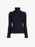 Proenza Schouler Still Life image of Juniper Sweater in Cable Knit in Navy