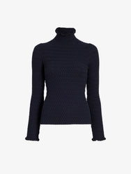 Proenza Schouler Still Life image of Juniper Sweater in Cable Knit in Navy