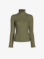 Proenza Schouler Still Life image of Juniper Sweater in Cable Knit in Dark Olive