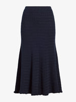Proenza Schouler Still Life image of Magnolia Skirt in Cable Knit in Navy