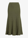 Proenza Schouler Still Life image of Magnolia Skirt in Cable Knit in Dark Olive