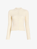 Proenza Schouler Still Life image of Marci Cardigan in Cable Knit in Vanilla