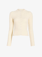 Proenza Schouler Still Life image of Marci Cardigan in Cable Knit in Vanilla