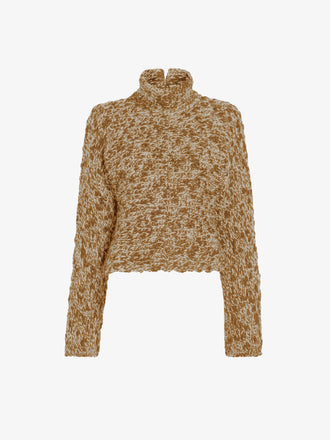Proenza Schouler Still Life image of Pippa Sweater in Multi Yarn in Oat Melange