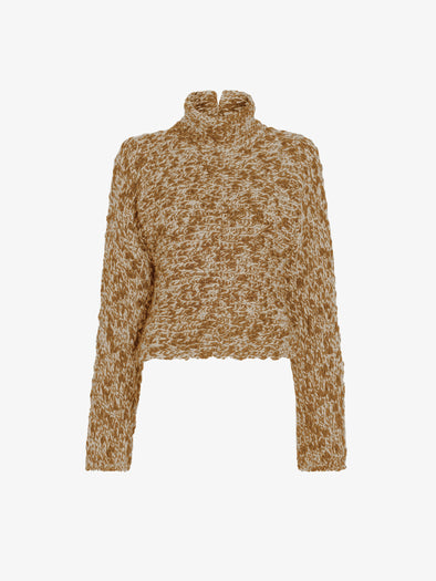 Proenza Schouler Still Life image of Pippa Sweater in Multi Yarn in Oat Melange