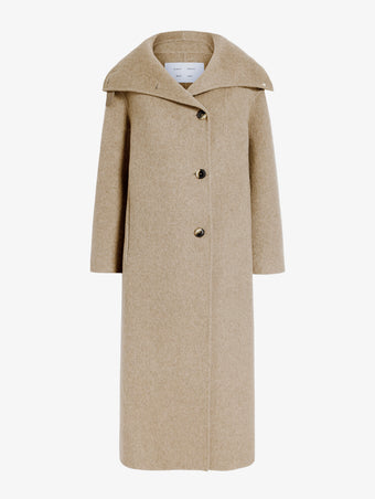 Proenza Schouler Still Life image of Corey Coat in Melton in Oat
