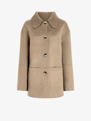 Proenza Schouler Still Life image of Lisa Jacket in Melton in Oat
