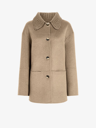 Proenza Schouler Still Life image of Lisa Jacket in Melton in Oat