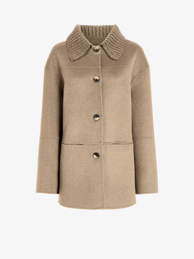 Proenza Schouler Still Life image of Lisa Jacket in Melton in Oat