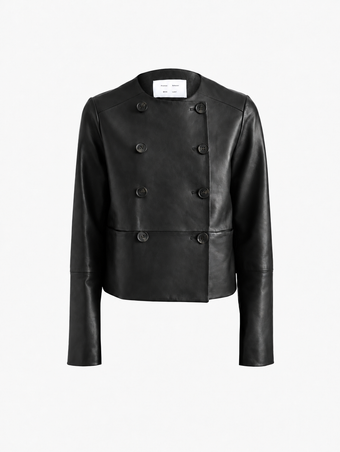 Proenza Schouler Still Life image of Courtney Jacket in Leather in Black