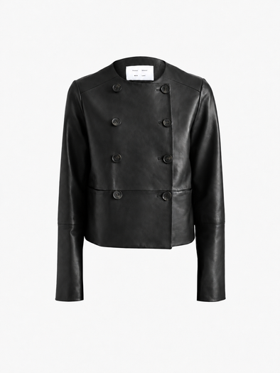 Proenza Schouler Still Life image of Courtney Jacket in Leather in Black