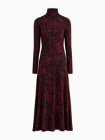 Proenza Schouler Still Life Image of Mabel Dress in Jersey in Malbec Multi 