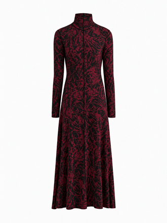 Proenza Schouler Still Life Image of Mabel Dress in Jersey in Malbec Multi 