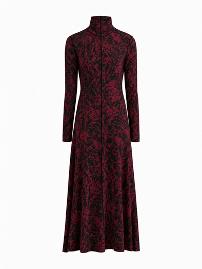 Proenza Schouler Still Life Image of Mabel Dress in Jersey in Malbec Multi 