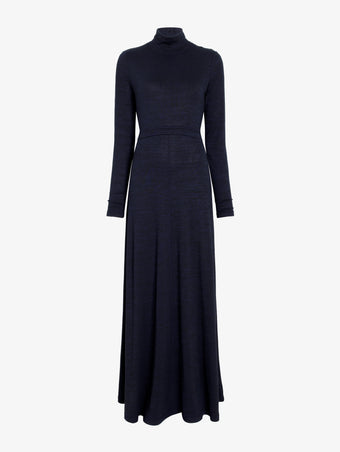 Proenza Schouler Still Life image of Jayne Dress in Marled Jersey in Navy Black