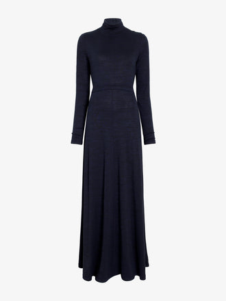 Proenza Schouler Still Life image of Jayne Dress in Marled Jersey in Navy Black