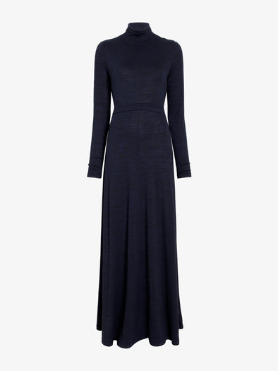 Proenza Schouler Still Life image of Jayne Dress in Marled Jersey in Navy Black