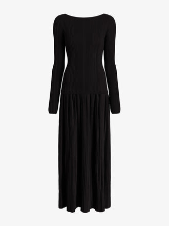 Proenza Schouler Still Life image of Grace Dress in Soft Twill in Black