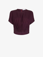 Proenza Schouler Still Life image of Kat Top in Merino Wool in Malbec